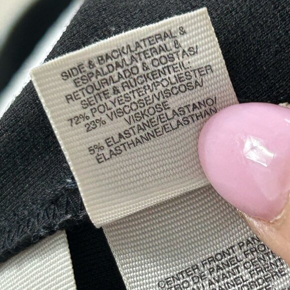 RACHEL Rachel Roy Black Floral Sleeveless Mixed Media Short Sleeve Top - Picture 7 of 10